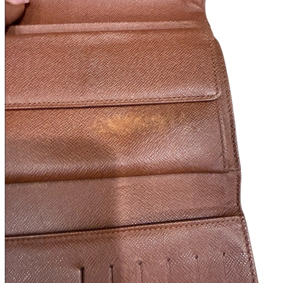 Louis Vuitton Monogram Brown Leather Wallet-Preowned Date Code SP0094 - Picture 6 of 13